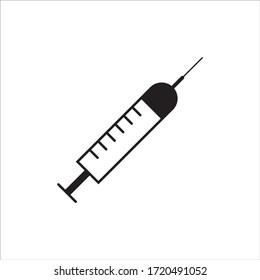 Medical syringe injection icon design graphics vector