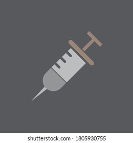 Medical syringe injection icon vector eps 10