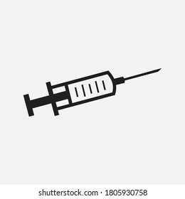 Medical syringe injection icon vector eps 10