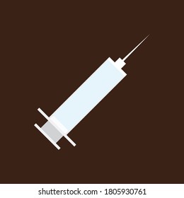 Medical syringe injection icon vector eps 10