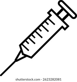 Medical syringe or injection instrument element icon. Premium Vector template designs elements, isolated on transparent background, used to inject vaccine website design, logo, mobile apps design,