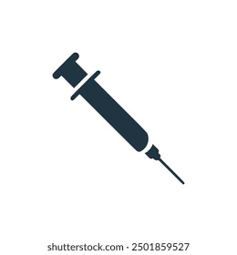 medical syringe logo vector illustration template design