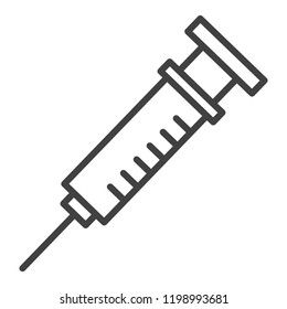 Medical syringe symbol