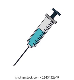 Medical syringe symbol
