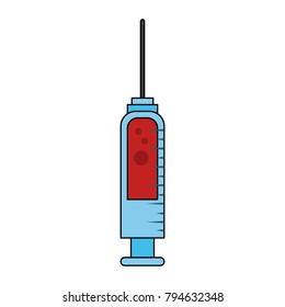 Medical syringe symbol