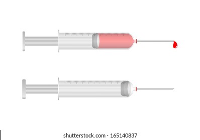 Medical syringe Vector 