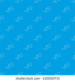 Medical syrup pattern vector seamless blue repeat for any use