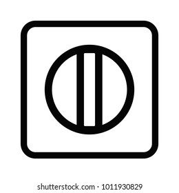 medical tablet simple line icon