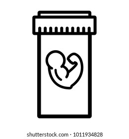 medical tablet simple line icon