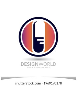 Medical tablet vector logo design template.