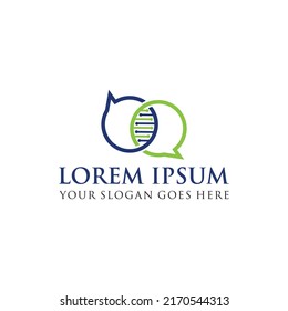 medical talk logo , pharmacy logo vector