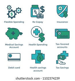 Medical Tax Savings w Health savings account or flexible spending account - HSA, FSA, tax-sheltered savings