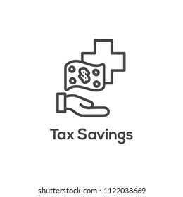 Medical Tax Savings w Health savings account or flexible spending account - HSA, FSA, tax-sheltered savings
