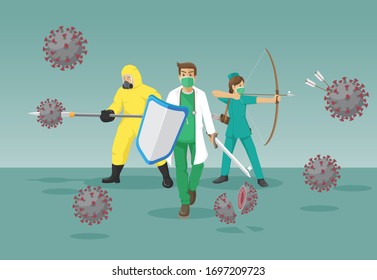 Medical Team fight corona virus