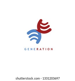 Medical Team Vector Logo Template