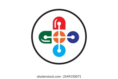 Medical teamwork logo vector Clever Puzzle Vector Logo Design for ProblemSolving and Brain Games Brands