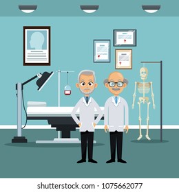 Medical teamwork at office