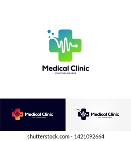 Medical Tech Logo Designs Template, Healthcare Logo Designs
