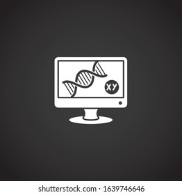 Medical technologies related icon on background for graphic and web design. Creative illustration concept symbol for web or mobile app.