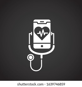 Medical technologies related icon on background for graphic and web design. Creative illustration concept symbol for web or mobile app.