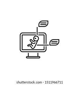 Medical technology, embryo icon. Element of medical technology thin line icon