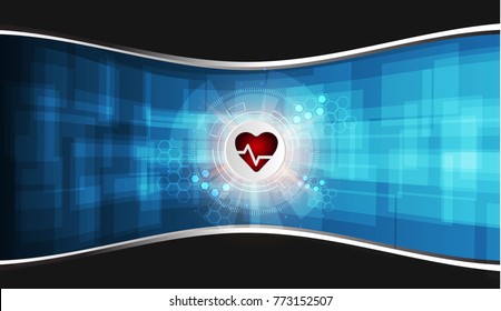 medical technology innovation concept background.Vector illustrations.