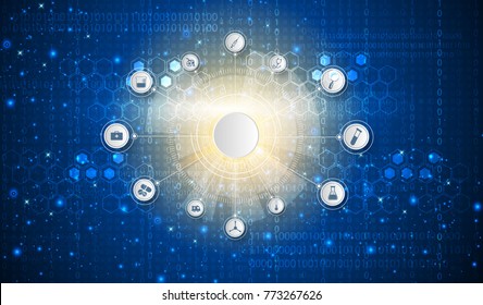 medical technology innovation concept background.Vector illustrations.