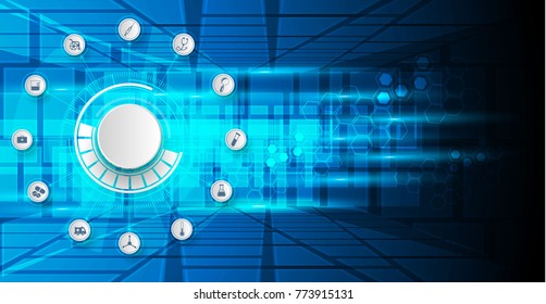 medical technology innovation concept background.Vector illustrations.