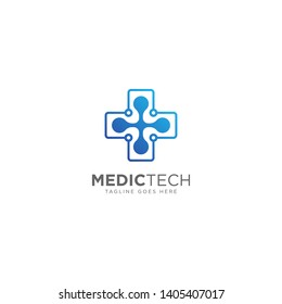 Medical Technology Logo Design Vector