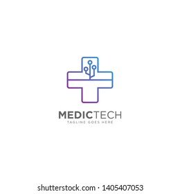 Medical Technology Logo Design Vector