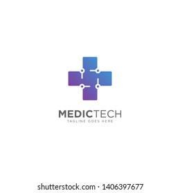 Medical Technology Logo Design Vector