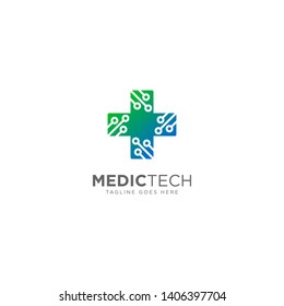 Medical Technology Logo Design Vector