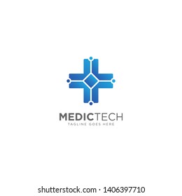 Medical Technology Logo Design Vector