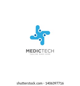 Medical Technology Logo Design Vector