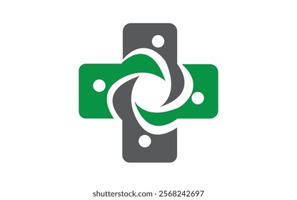 Medical technology logo design vector Medical design logo concept icon vector