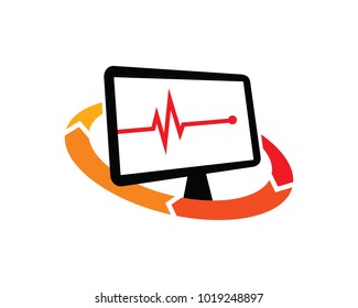 Medical Technology Logo Template Design Vector, Emblem, Design Concept, Creative Symbol, Icon