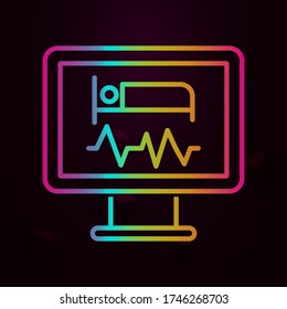 Medical technology, monitor nolan icon Simple thin line, outline vector of Medical techology icons for ui and ux, website or mobile application