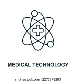 Medical Technology outline icon. Simple element from healthcare innovations collection. Creative Medical Technology line icon for web design, templates, infographics and more