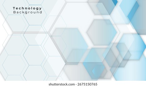Fondo de diseño médico, tecnológico o científico con patrón de hexágonos
