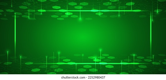 Diseño médico, tecnológico o científico. Fondo abstracto de la estructura molécula. Fondo técnico moderno. Fondo geométrico con elementos hexagonales y de alta tecnología para presentación o banner.