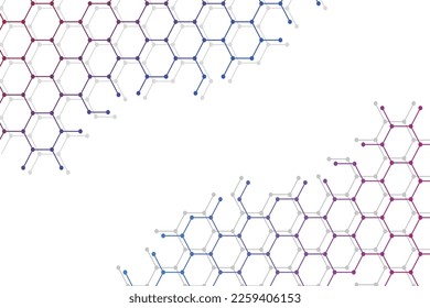 Tecnología médica o antecedentes de vectores científicos. Estructura molecular y compuestos químicos