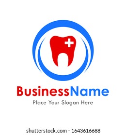 medical teeth vector logo template. Suitable for business, healthy and web