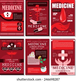 Medical Template Set - Vector Illustration, Graphic Design, Editable For Your Design
