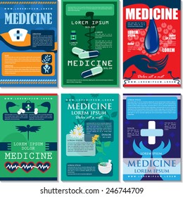 Medical Template Set - Vector Illustration, Graphic Design, Editable For Your Design