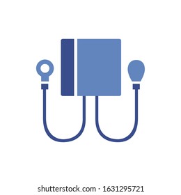 medical tensiometer tool flat style icon vector illustration design