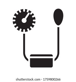 medical tensiometer tool silhouette style icon vector illustration design