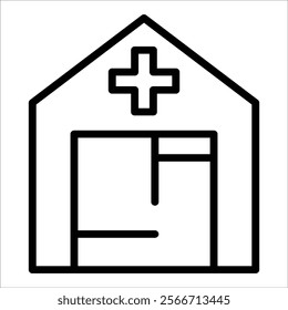 Medical Tent Icon Element For Design