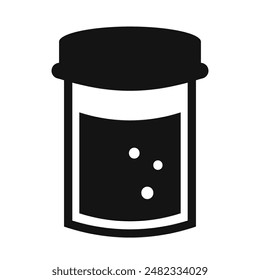 Medical Test Cup Vektorgrafik Symbol auf weißem Hintergrund