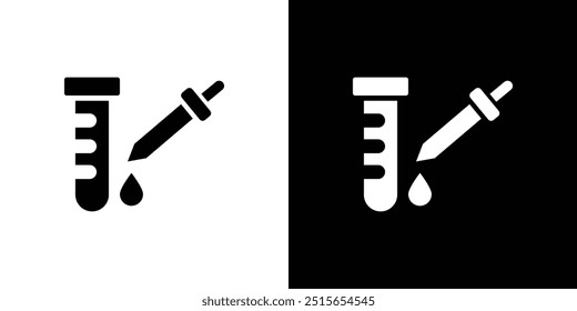 Vector de conjunto de logotipo de icono de prueba médica