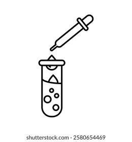 Medical test icon Vector logo set flat